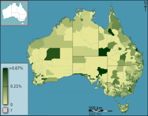 Russian émigrés Russian ancestry - Map of Australia Demographics of Russians